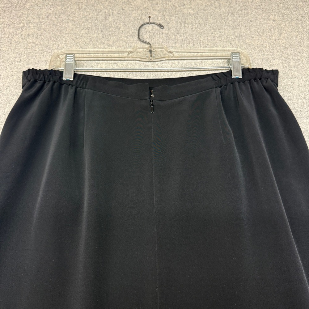 Liz Elana | Maxi Skirt | Size 16 | Black | Lined Back Vent Professional Evening - Picture 8 of 10